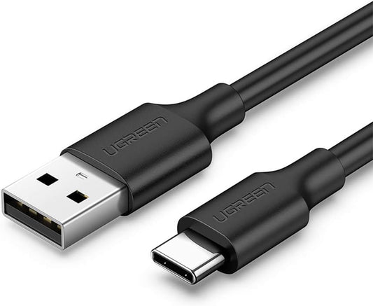 USB-A to USB-C Data and Charging Cable UGREEN US287, 18W, 0.25m, Black