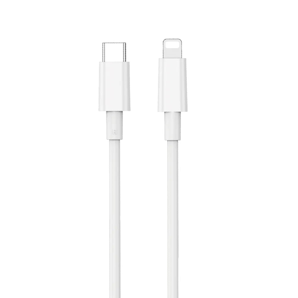 Καλώδιο Δεδομένων και Φόρτισης USB-C - Lightning WiWu Wi-C008, 30W, 1.2m, Λευκό