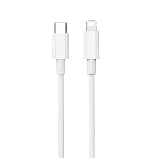 Καλώδιο Δεδομένων και Φόρτισης USB-C - Lightning WiWu Wi-C008, 30W, 1.2m, Λευκό