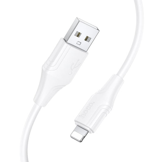 Καλώδιο Δεδομένων και Φόρτισης USB-A - Lightning HOCO X124, 18W, 1m, Λευκό