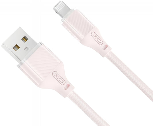 Καλώδιο Δεδομένων και Φόρτισης USB-A - Lightning XO Design NB291, 18W, 1m, Ροζ