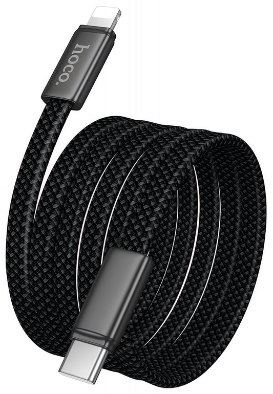 Καλώδιο Δεδομένων και Φόρτισης USB-C - Lightning HOCO X125, 30W, 1m, Μαύρο