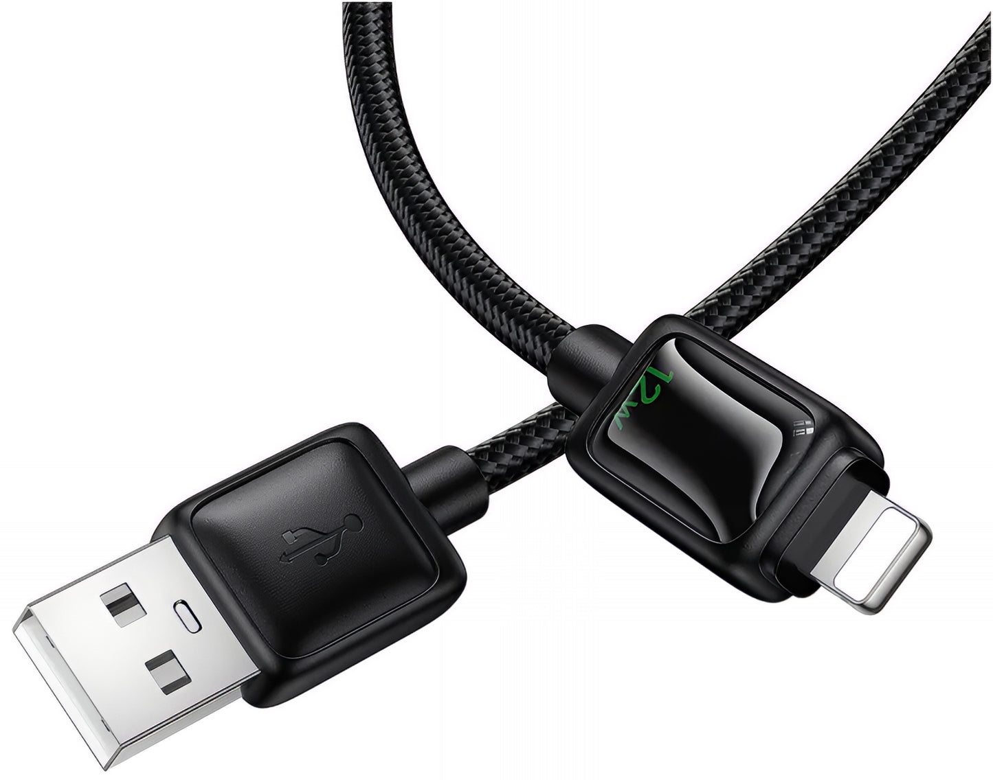 Καλώδιο Δεδομένων και Φόρτισης USB-A - Lightning HOCO U146, 12W, 1.2m, Μαύρο