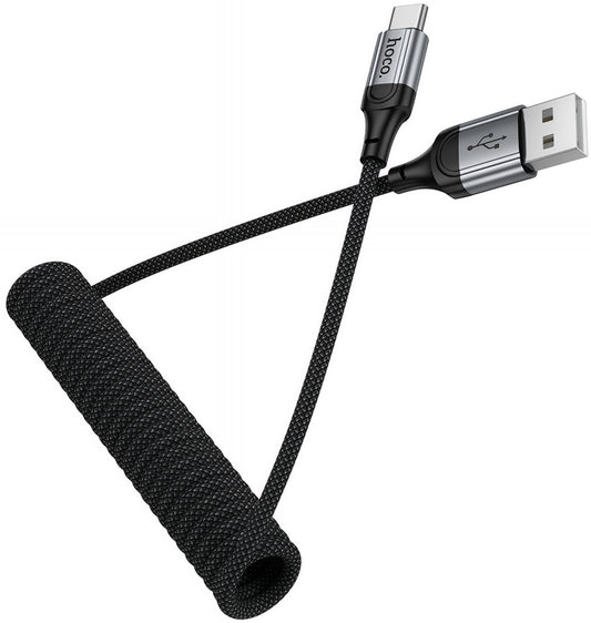 USB-A to USB-C Data and Charging Cable HOCO X121, 18W, 1.5m, Black