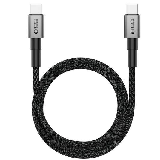 Καλώδιο Δεδομένων και Φόρτισης USB-C - USB-C Tech-Protect Ultraboost DNA MagTwist, 100W, 2m, Γκρι