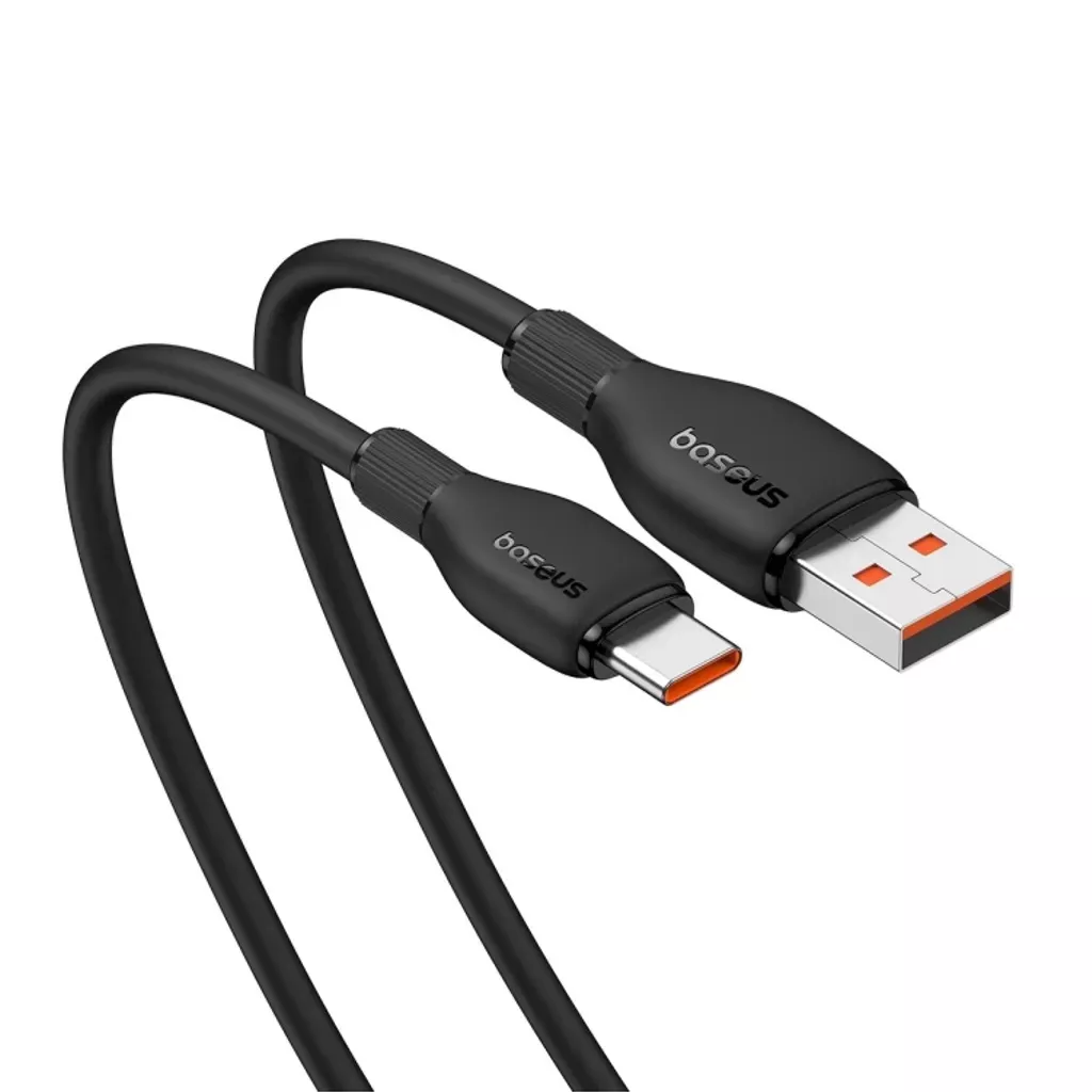 Καλώδιο Δεδομένων και Φόρτισης USB-A - USB-C Baseus Pudding, 100W, 1.2m, Μαύρο P10355703111-00