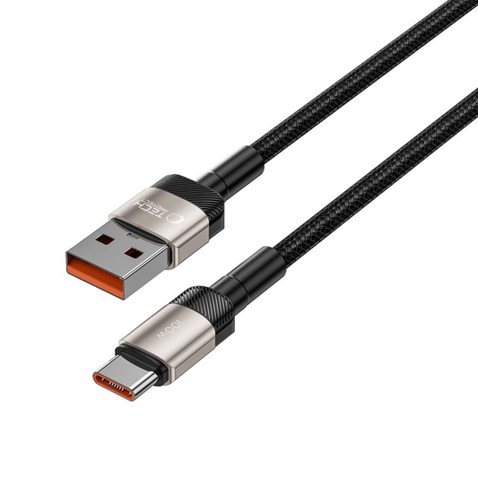 Καλώδιο Δεδομένων και Φόρτισης USB-A - USB-C Tech-Protect Ultraboost EVO, 100W, 1μ, Ασημί
