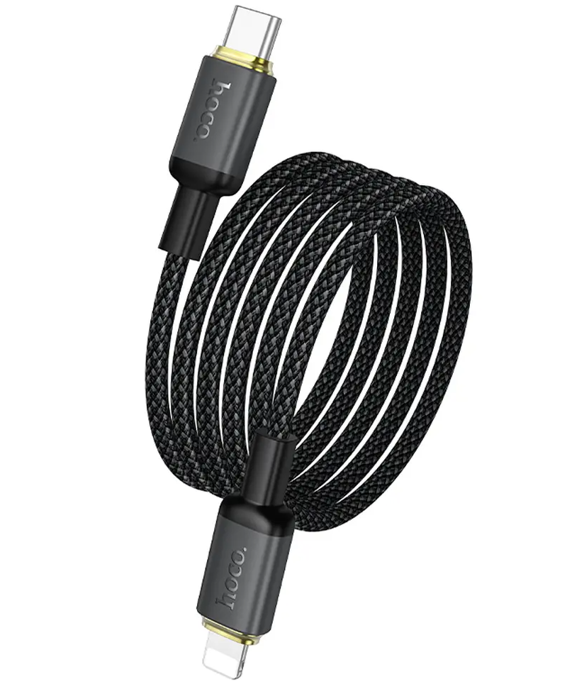Καλώδιο Δεδομένων και Φόρτισης USB-C - Lightning HOCO X128 Benefit, 30W, 1μ, Μαύρο