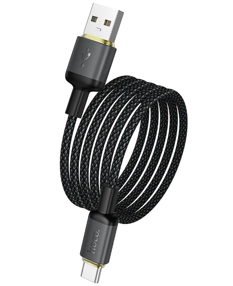 Καλώδιο Δεδομένων και Φόρτισης USB-A - USB-C HOCO X128 Benefit, 36W, 1m, Μαύρο