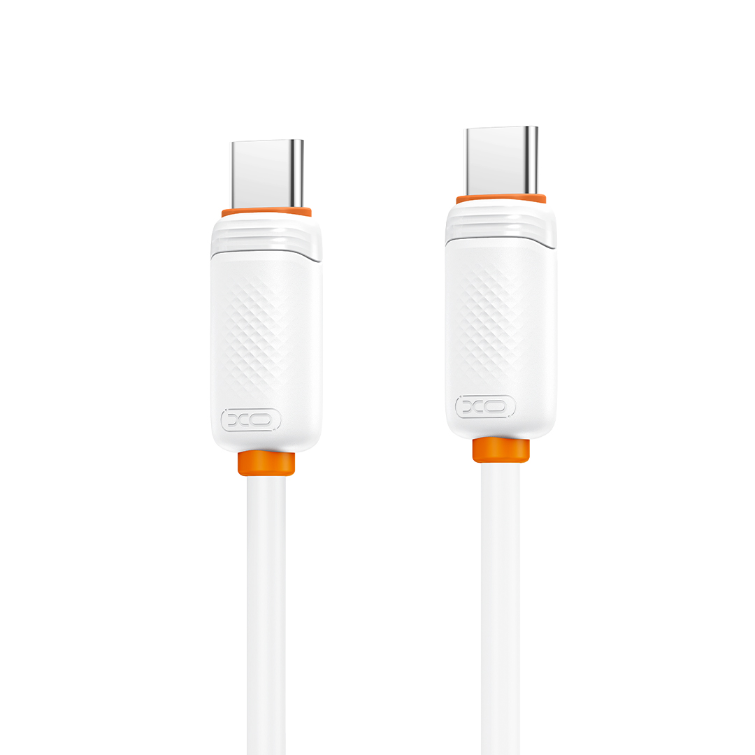 Καλώδιο Δεδομένων και Φόρτισης USB-C - USB-C XO Design NB-Q298, 240W, 1μ, Λευκό