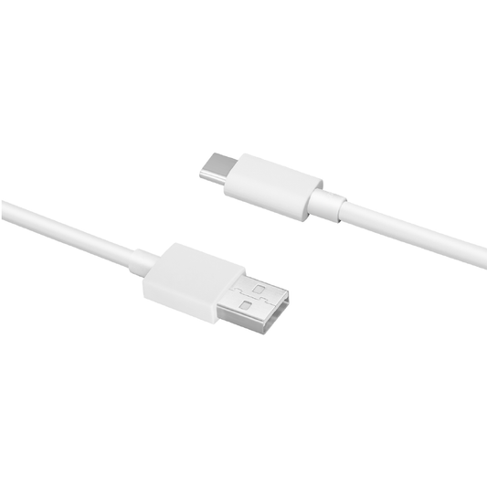 Καλώδιο Δεδομένων και Φόρτισης USB-A - USB-C Oppo DL129, 1μ, Λευκό 611602000006