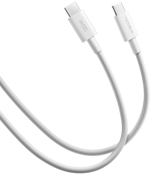 Καλώδιο Δεδομένων και Φόρτισης USB-C - USB-C Xiaomi, 120W, 2μ, Λευκό BHR087AGL