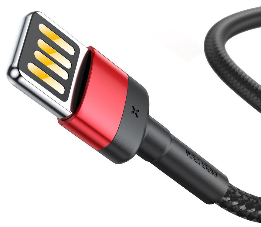 Baseus Cafule Special Edition USB-A to Lightning Data and Charging Cable, 18W, 1m, Red CALKLF-G91