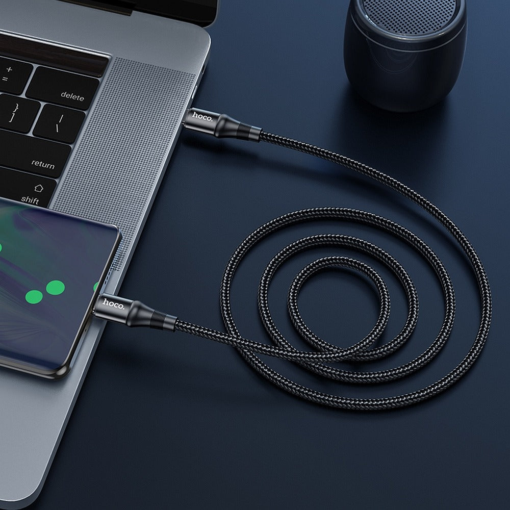 Καλώδιο Δεδομένων και Φόρτισης USB-C - USB-C HOCO X50, 100W, 1μ, Μαύρο