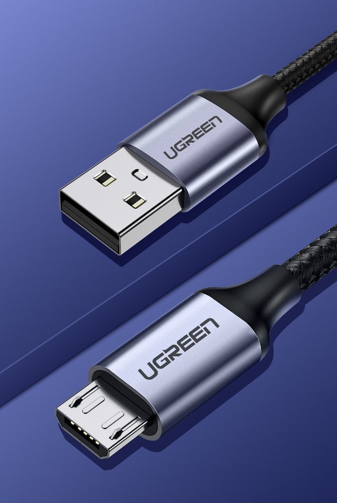 Καλώδιο Δεδομένων και Φόρτισης USB-A - microUSB UGREEN US290, 18W, 1.5m, Μαύρο