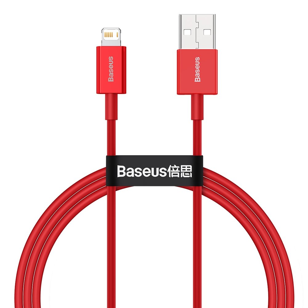 Καλώδιο δεδομένων και φόρτισης USB-A - Lightning Baseus Superior Series, 20W, 1m, κόκκινο CALYS-A09