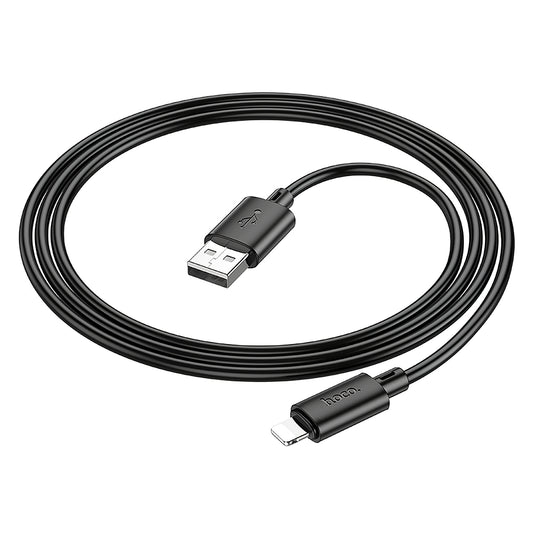 Καλώδιο δεδομένων και φόρτισης USB-A - Lightning HOCO X88, 18W, 1m, Μαύρο