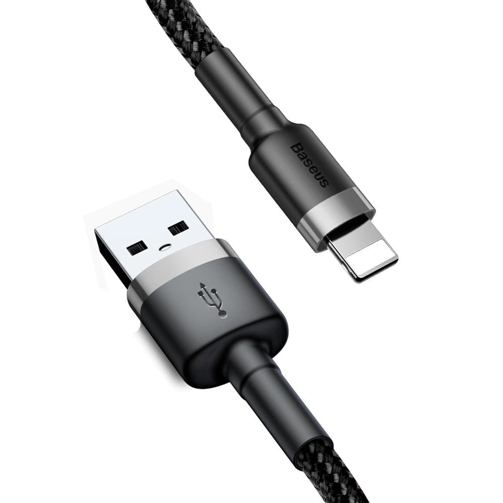 Καλώδιο δεδομένων και φόρτισης USB-A - Lightning Baseus Cafule, 18W, 0,5m, γκρι CALKLF-AG1