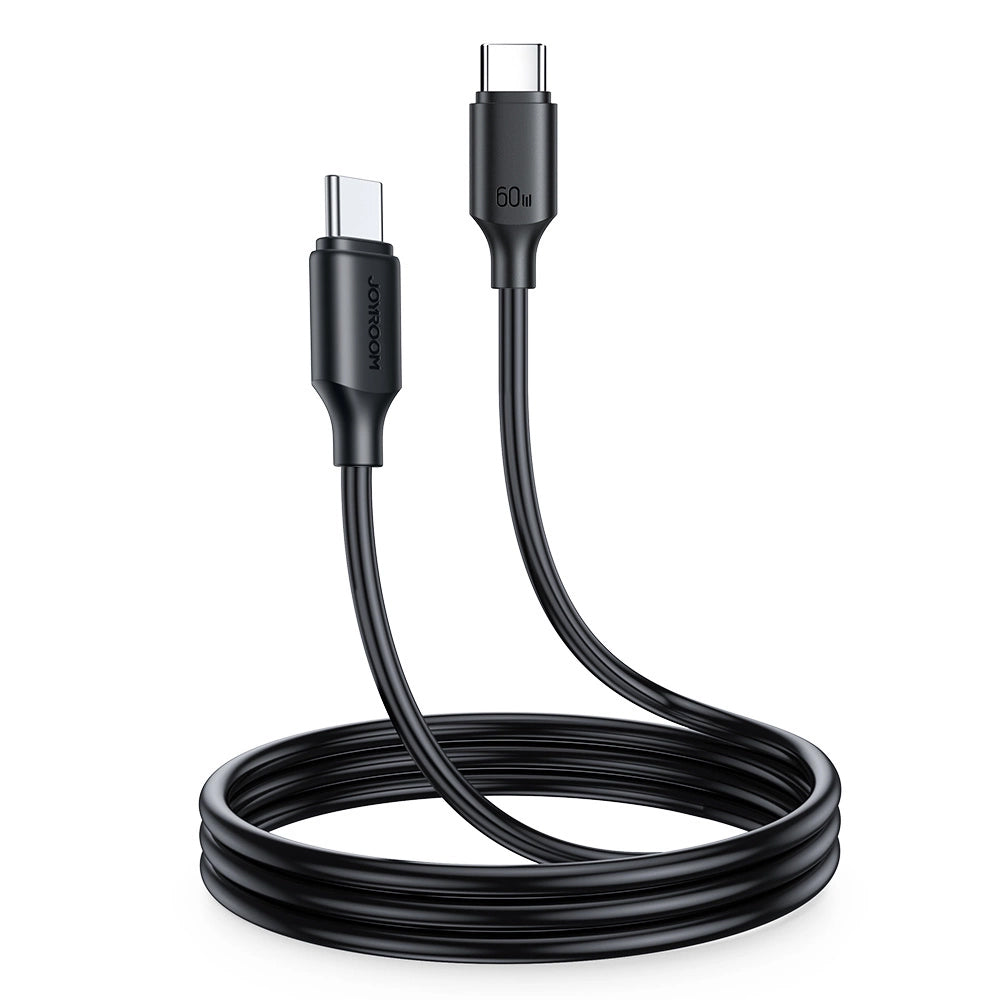 Καλώδιο δεδομένων και φόρτισης USB-C - USB-C Joyroom S-CC060A9, 60W, 1m, Μαύρο