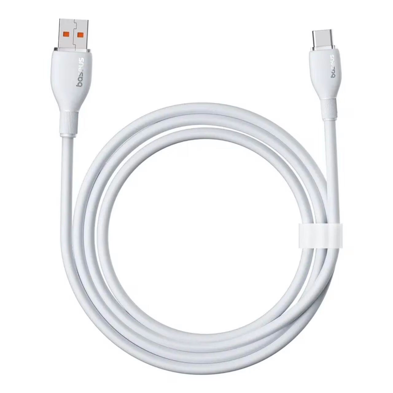 Καλώδιο Δεδομένων και Φόρτισης USB-A - USB-C Baseus Pudding, 100W, 1.2m, Λευκό