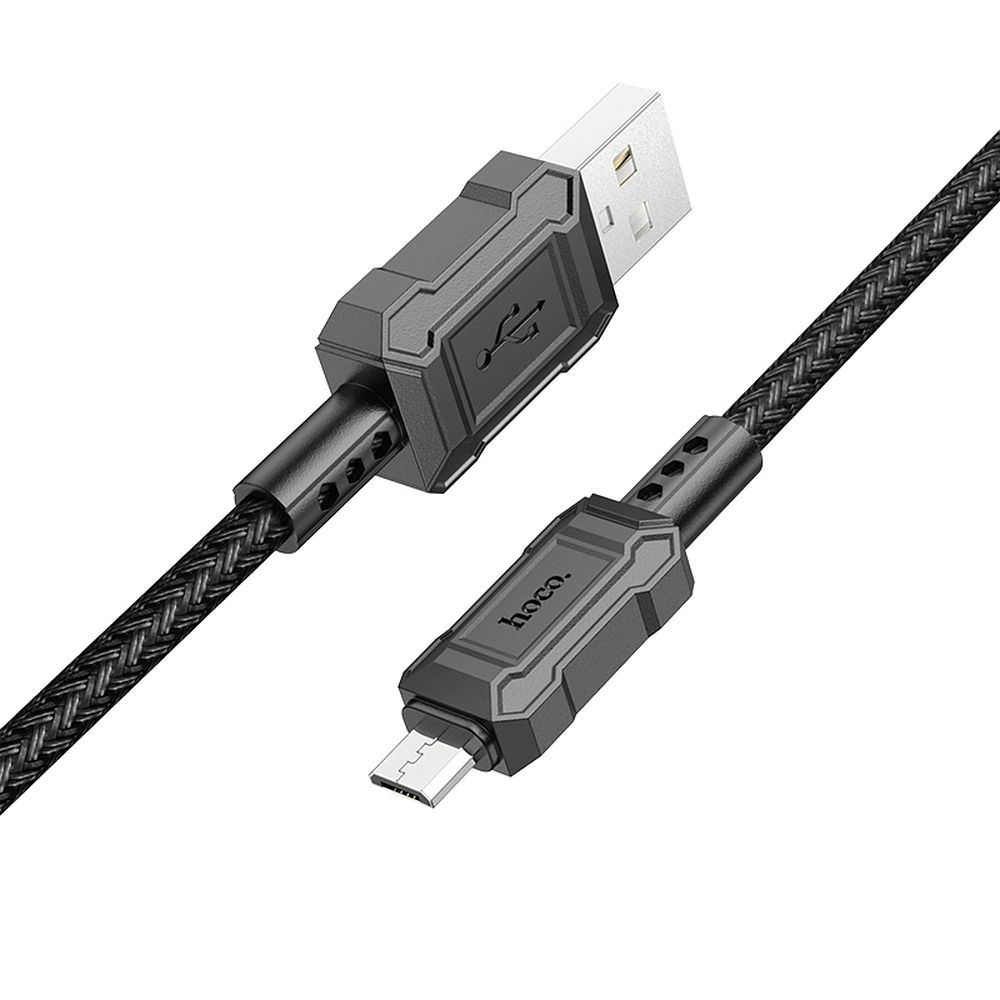 Καλώδιο Δεδομένων και Φόρτισης USB-A - microUSB HOCO Leader X94, 18W, 1m, Μαύρο