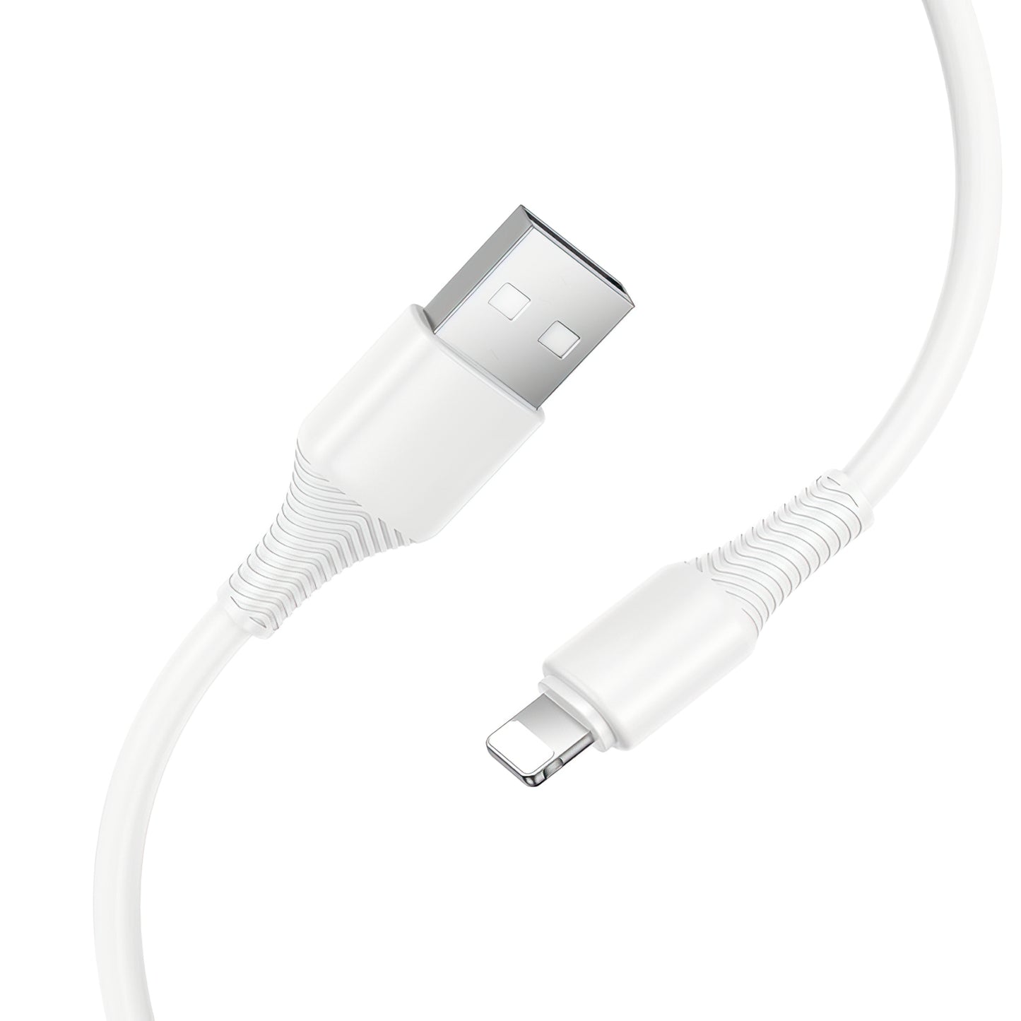 Καλώδιο Δεδομένων και Φόρτισης USB-A - Lightning HOCO X120, 18W, 1m, Λευκό