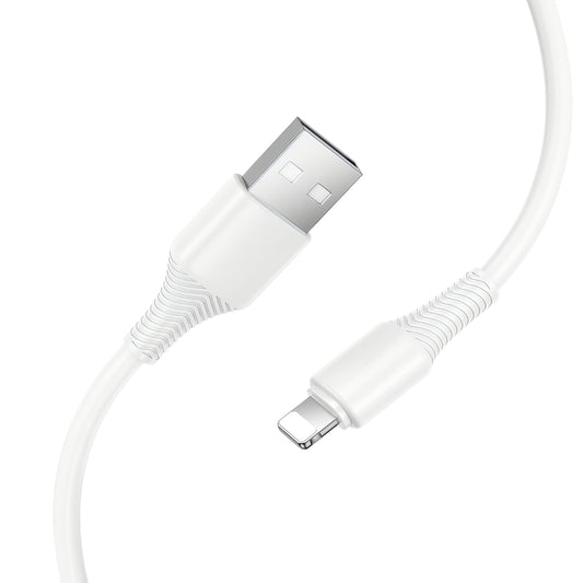 Καλώδιο Δεδομένων και Φόρτισης USB-A - Lightning HOCO X120, 18W, 1m, Λευκό