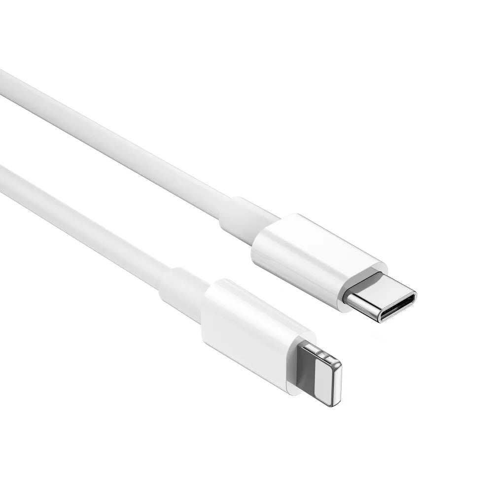 Καλώδιο Δεδομένων και Φόρτισης USB-C - Lightning WiWu Wi-C008, 30W, 1.2m, Λευκό