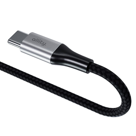 Καλώδιο Δεδομένων και Φόρτισης USB-C - USB-C Allity. AUC-01, 100W, 1m, Μαύρο