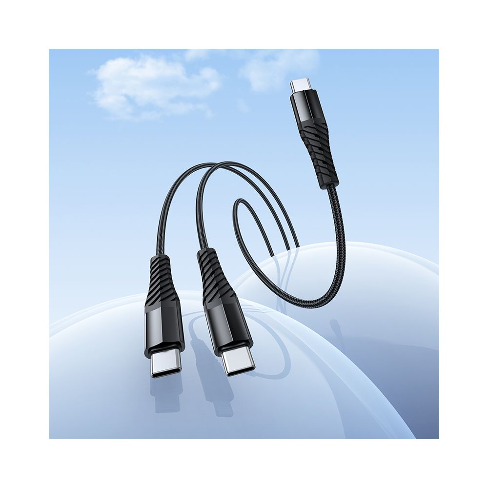 Καλώδιο Φόρτισης USB-C - 2 x USB-C HOCO X123, 10W, 1m, Μαύρο