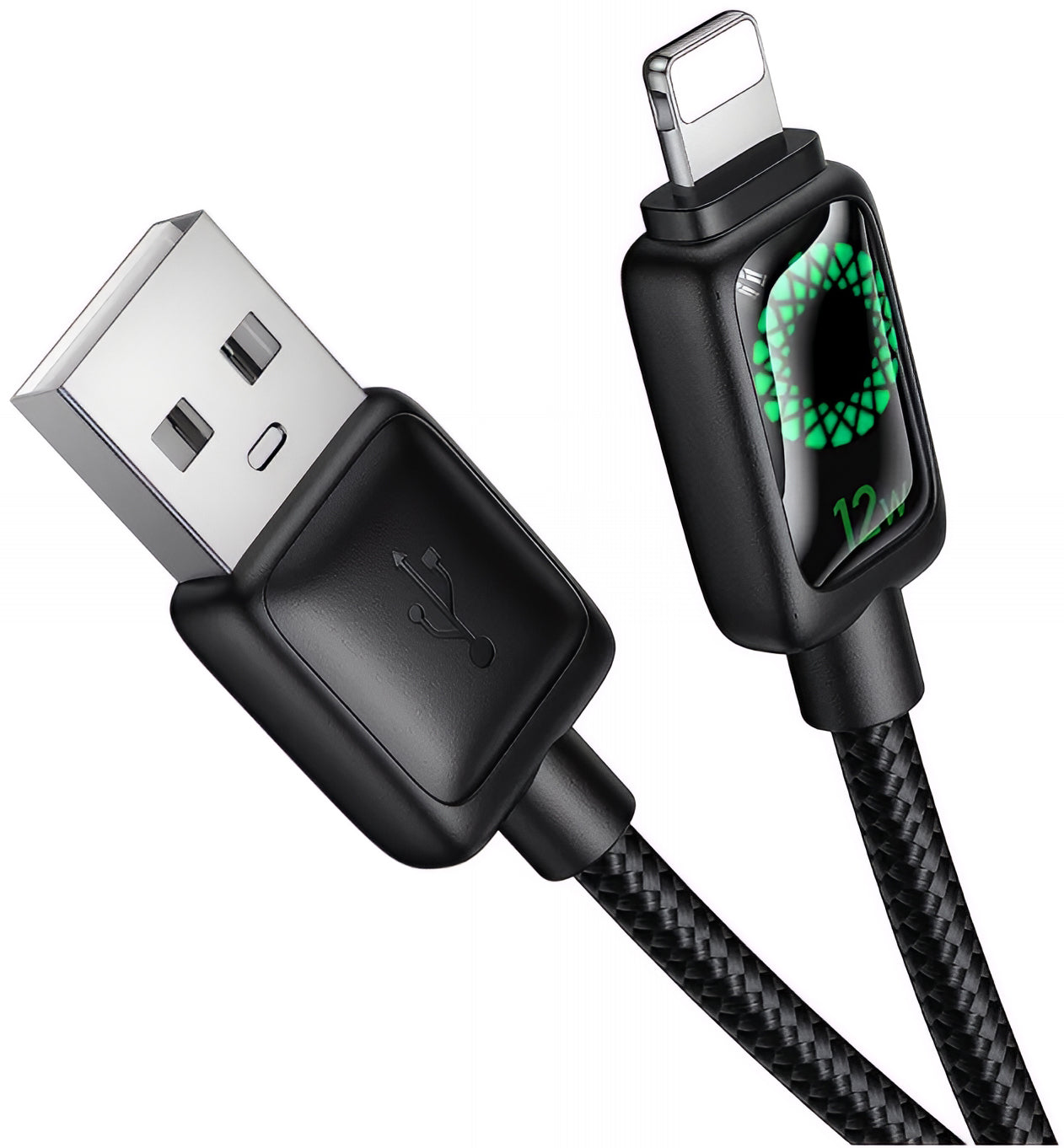 Καλώδιο Δεδομένων και Φόρτισης USB-A - Lightning HOCO U146, 12W, 1.2m, Μαύρο