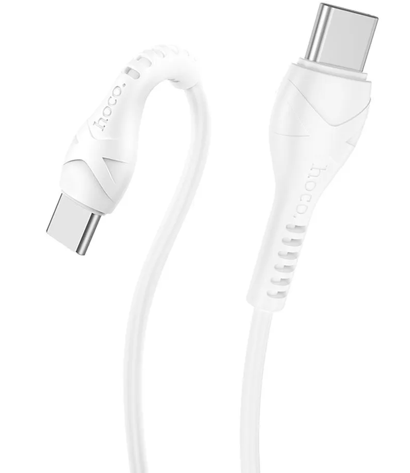 Καλώδιο Δεδομένων και Φόρτισης USB-C - USB-C HOCO X37, 60W, 1m, Λευκό