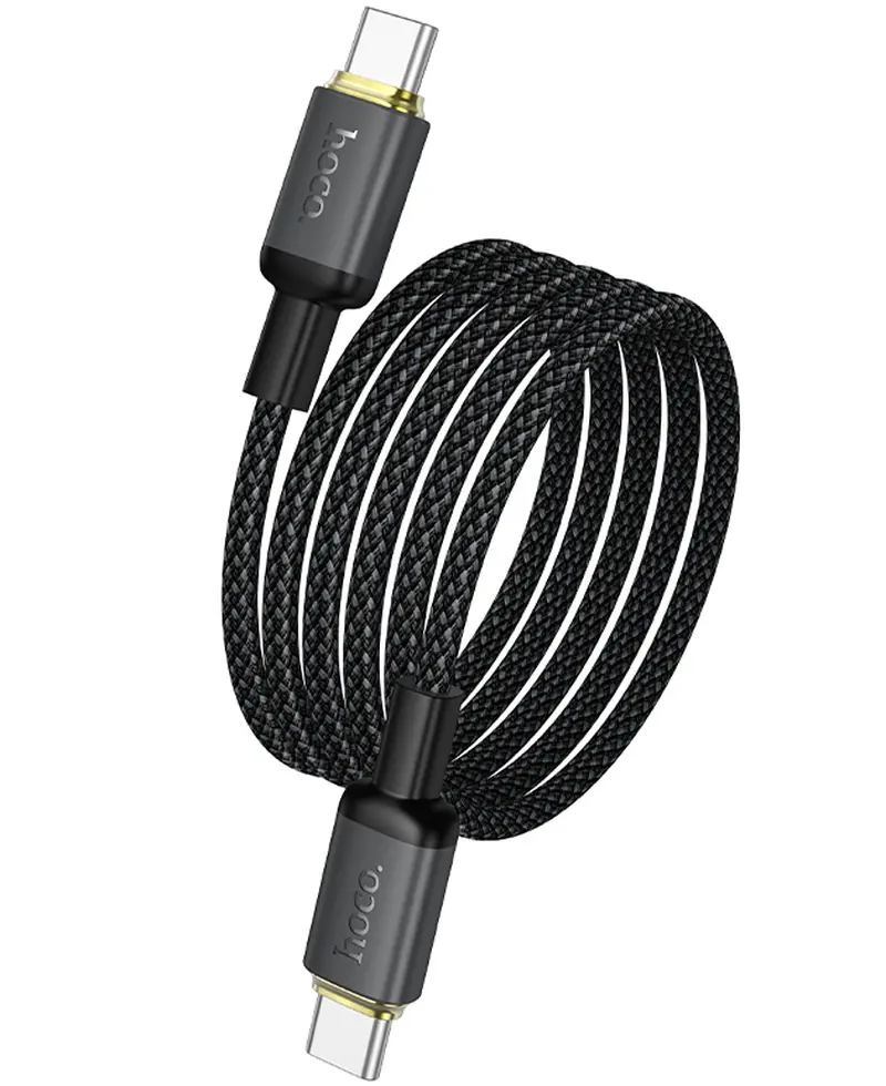 Καλώδιο Δεδομένων και Φόρτισης USB-C - USB-C HOCO X128 Benefit, 60W, 1μ, Μαύρο
