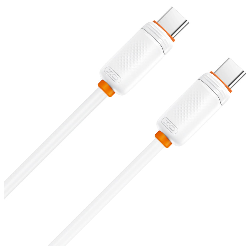 Καλώδιο Δεδομένων και Φόρτισης USB-C - USB-C XO Design NB-Q302B, 60W, 1μ, Λευκό