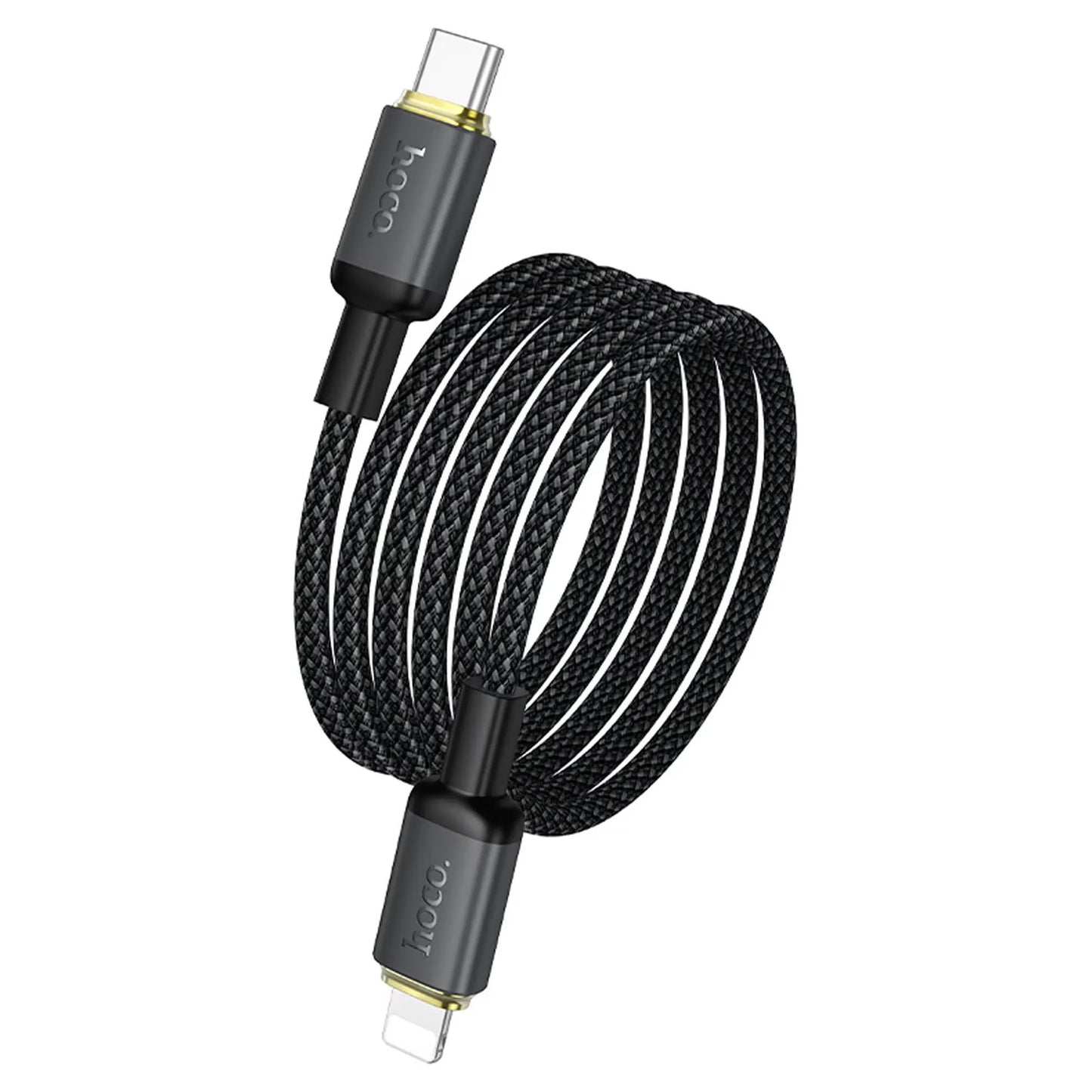 Καλώδιο Δεδομένων και Φόρτισης USB-A - Lightning HOCO X128 Benefit, 12W, 1m, Μαύρο