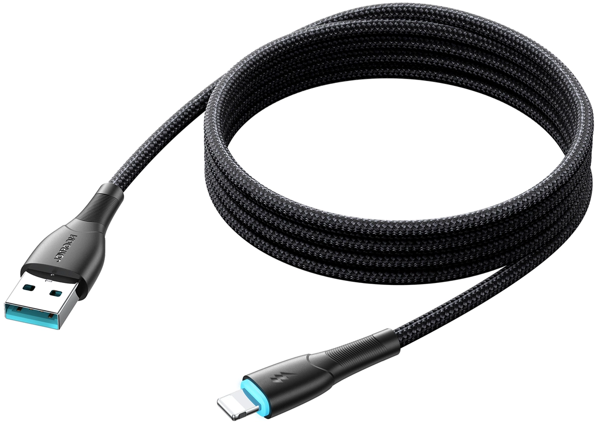 Καλώδιο δεδομένων και φόρτισης USB-A - Lightning Joyroom SA32-AL3, 18 W, 1 m, Μαύρο
