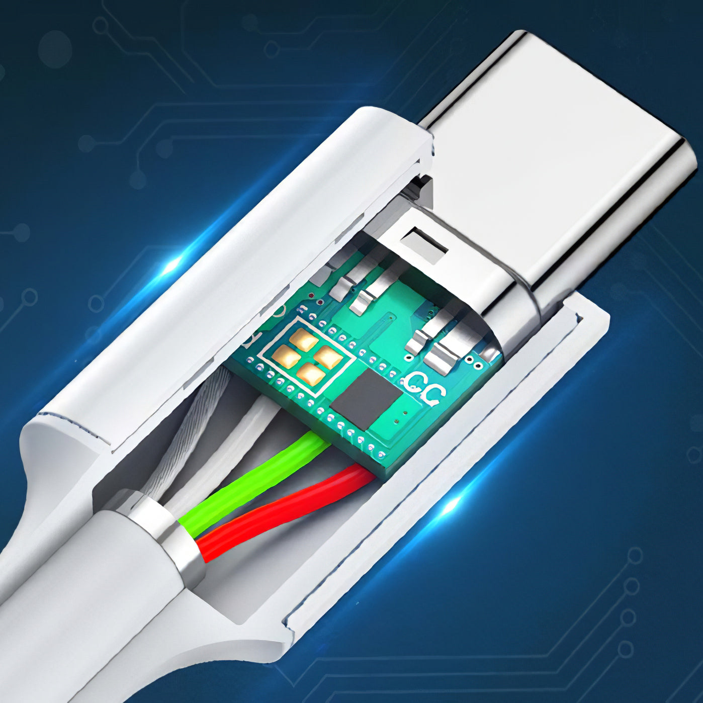 Καλώδιο Δεδομένων και Φόρτισης USB-C - USB-C UGREEN US264, 60W, 1.5m, Λευκό
