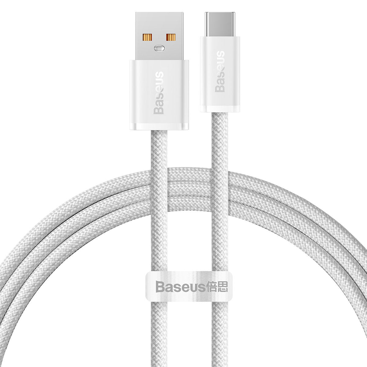 Καλώδιο Δεδομένων και Φόρτισης USB-A - USB-C Baseus Dynamic Series, 100W, 1m, Λευκό CALD000602