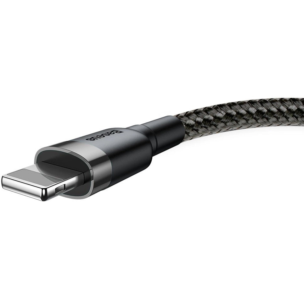 Καλώδιο δεδομένων και φόρτισης USB-A - Lightning Baseus Cafule, 18W, 0,5m, γκρι CALKLF-AG1