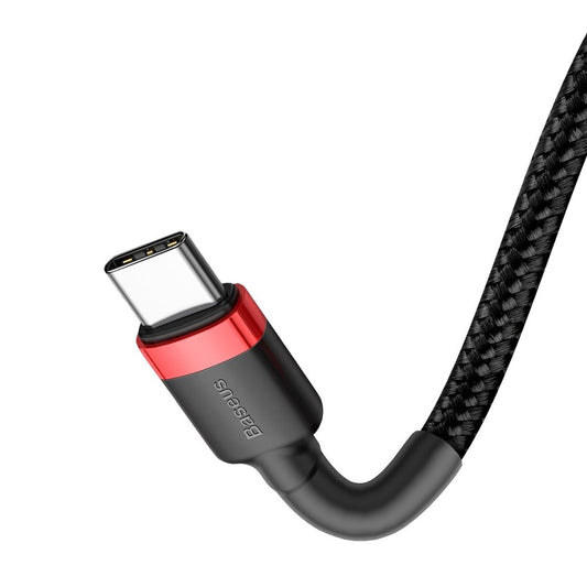 Καλώδιο δεδομένων και φόρτισης USB-C - USB-C Baseus Cafule, 60W, 2m, κόκκινο CATKLF-H91