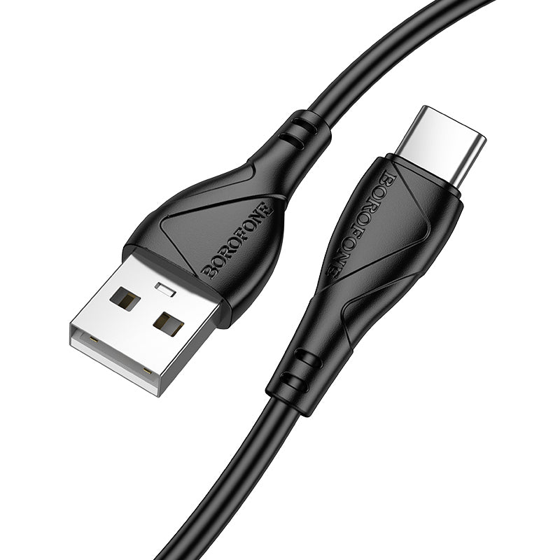 Καλώδιο Δεδομένων και Φόρτισης USB-A - USB-C Borofone BX121 Energy, 18W, 1m, Μαύρο