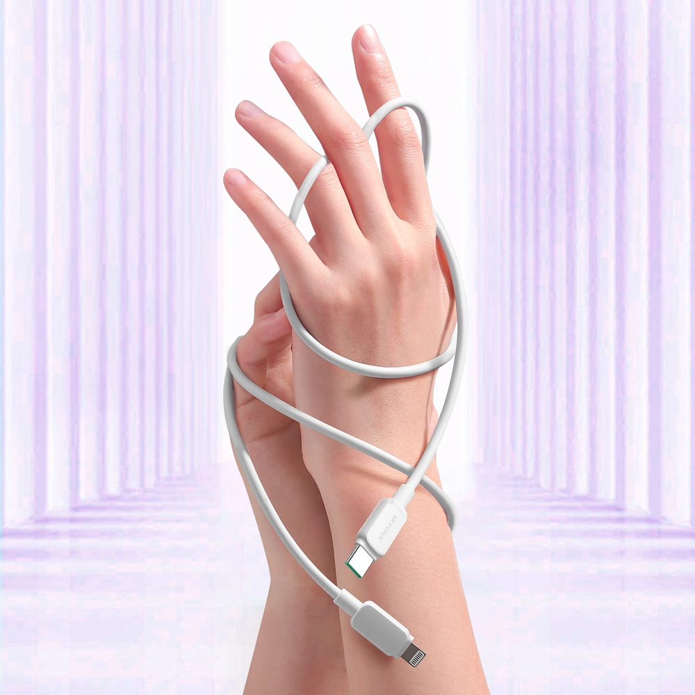 Καλώδιο Δεδομένων και Φόρτισης USB-C - Lightning Joyroom S-A14, 30W, 1.2m, Λευκό