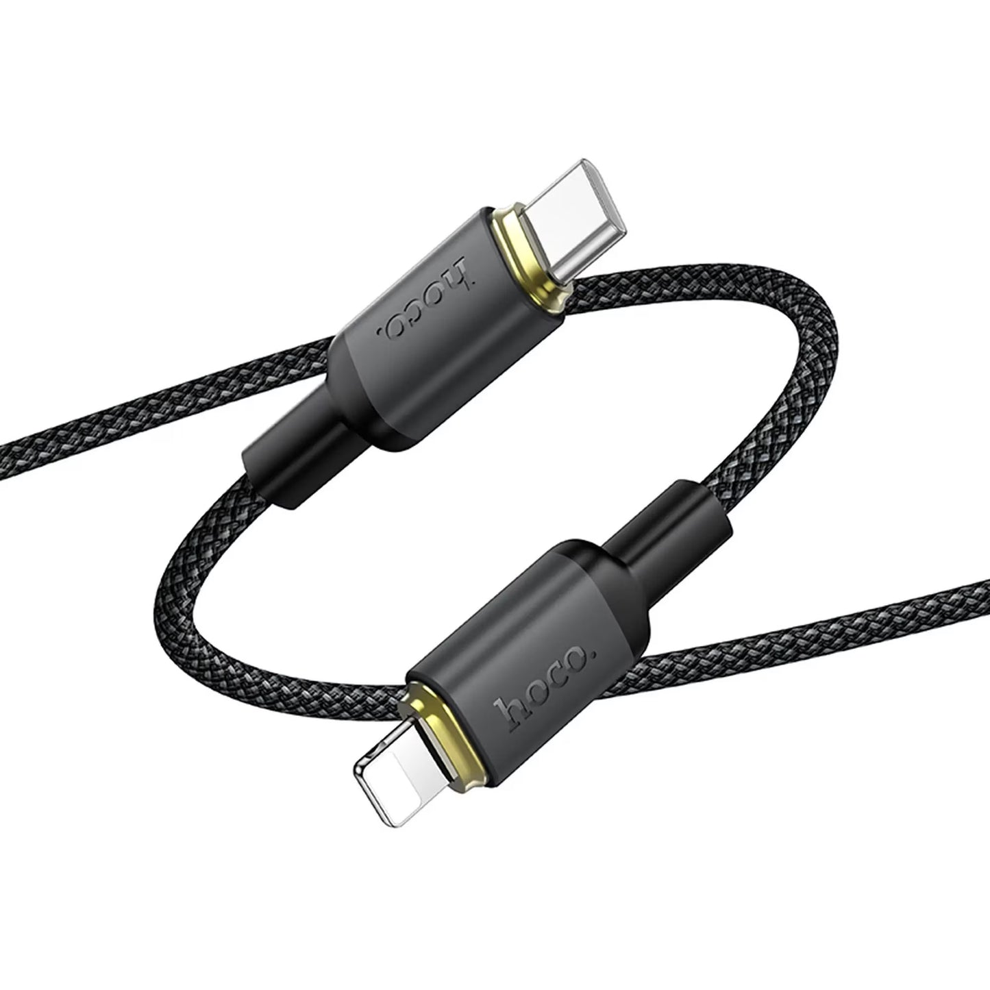 Καλώδιο Δεδομένων και Φόρτισης USB-A - Lightning HOCO X128 Benefit, 12W, 1m, Μαύρο