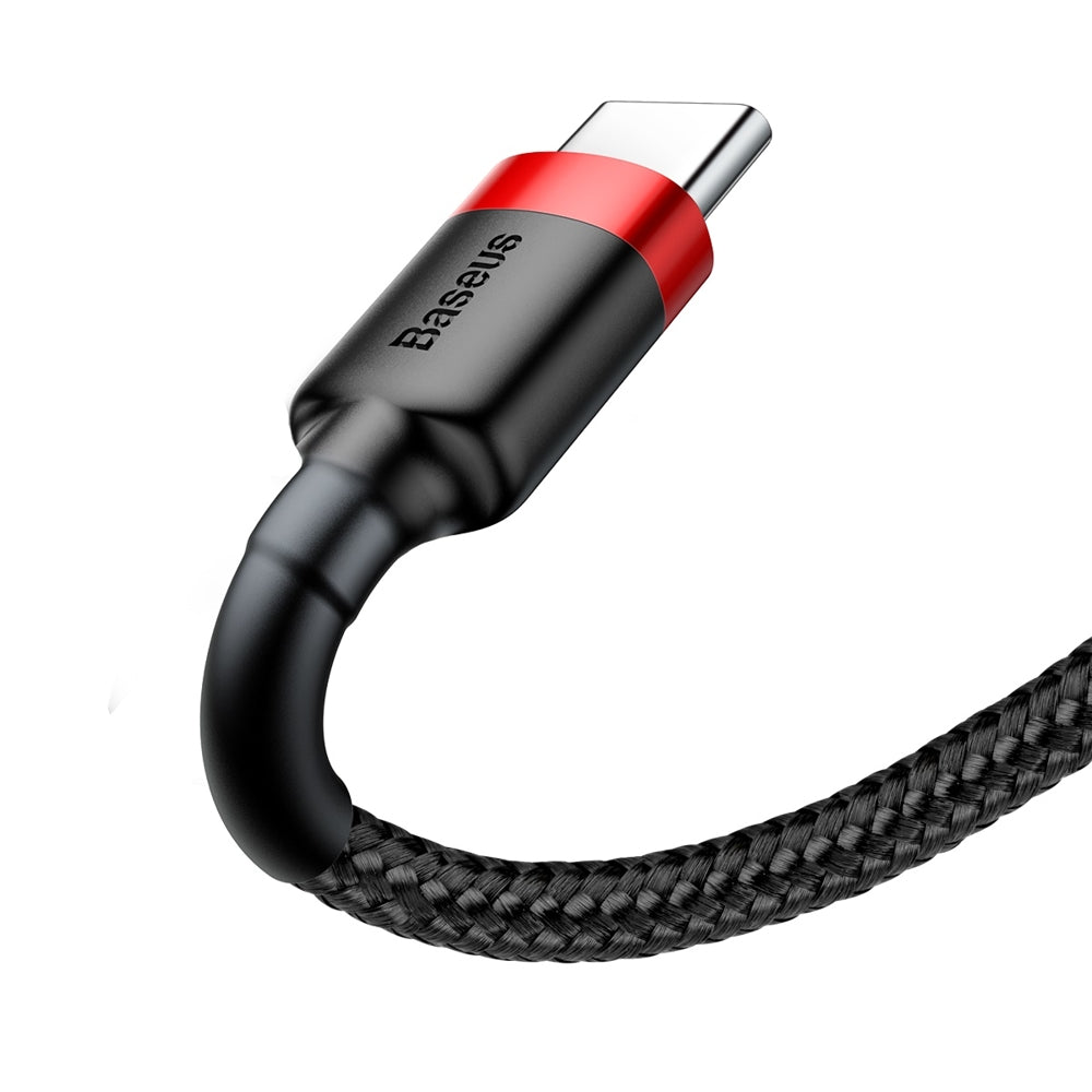 Καλώδιο δεδομένων και φόρτισης USB-A - USB-C Baseus Cafule, 60W, 0.5m, κόκκινο CATKLF-A91