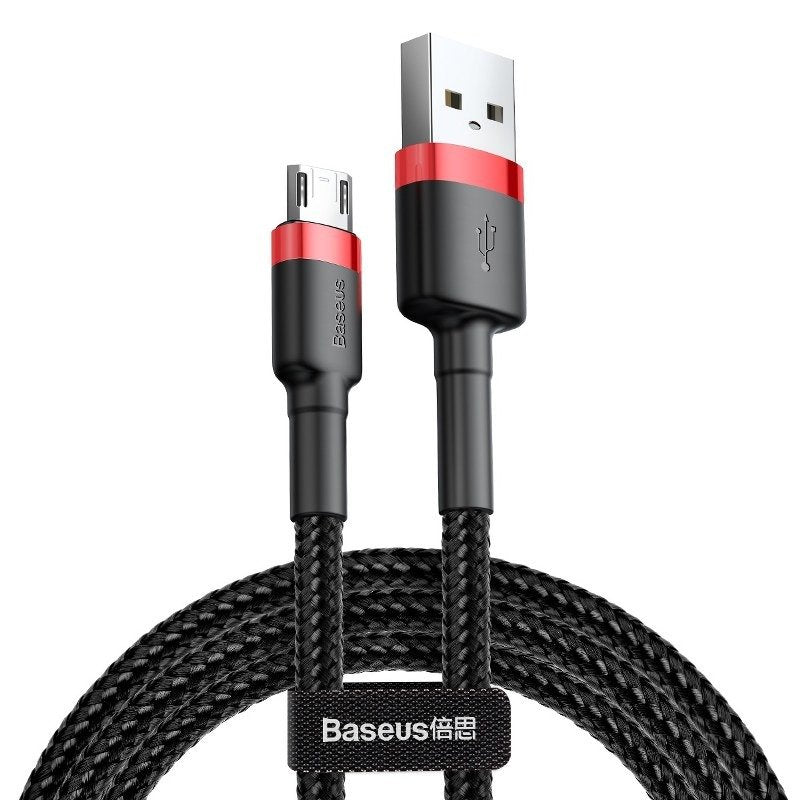 Καλώδιο δεδομένων και φόρτισης USB-A - microUSB Baseus Cafule, 18W, 3m, κόκκινο CAMKLF-H91
