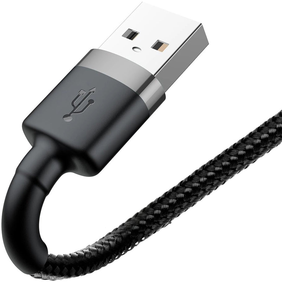 Καλώδιο δεδομένων και φόρτισης USB-A - Lightning Baseus Cafule, 18W, 0,5m, γκρι CALKLF-AG1