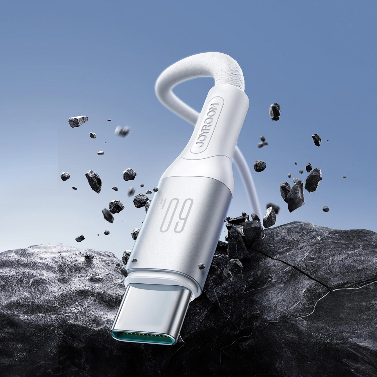 Καλώδιο Δεδομένων και Φόρτισης USB-C - USB-C Joyroom S-A28 Flash, 60W, 2m, Λευκό