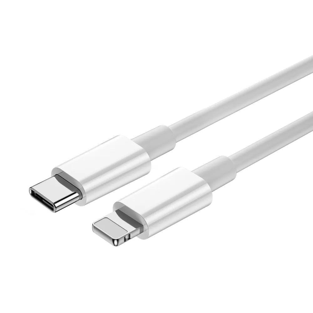 Καλώδιο Δεδομένων και Φόρτισης USB-C - Lightning WiWu Wi-C008, 30W, 1.2m, Λευκό