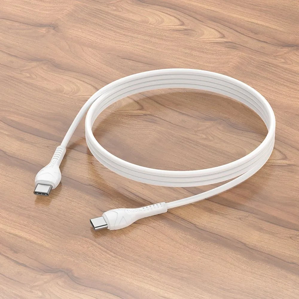 Καλώδιο Δεδομένων και Φόρτισης USB-C - USB-C HOCO X37, 60W, 1m, Λευκό