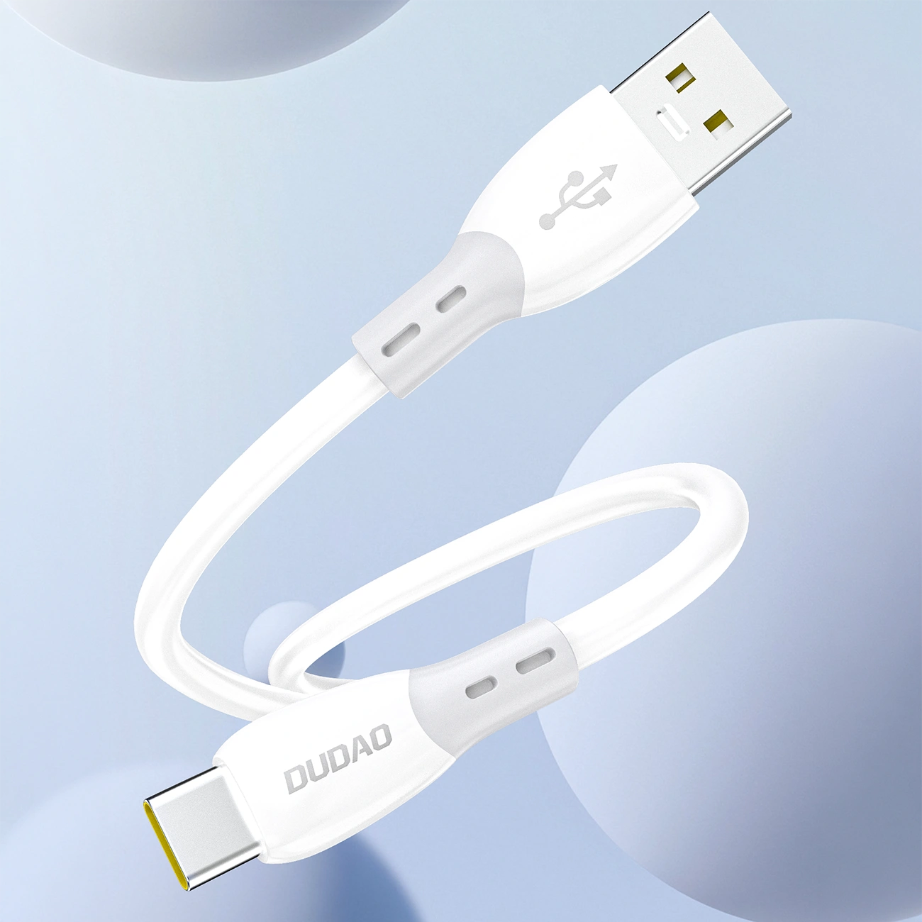 Καλώδιο Δεδομένων και Φόρτισης USB-A - USB-C Dudao L25ST, 100W, 1m, Λευκό